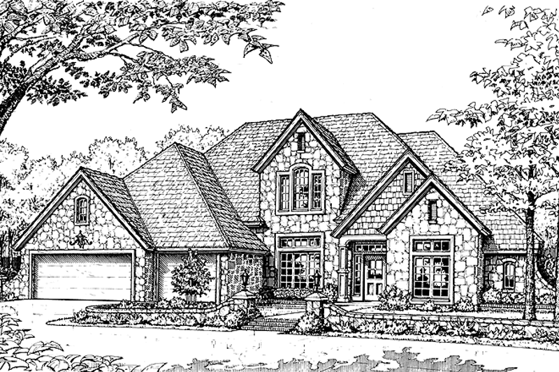 House Plan Design - Traditional Exterior - Front Elevation Plan #310-1127