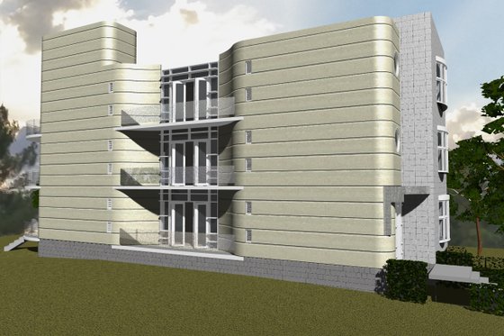 Exterior - Other Elevation for Contemporary House Plan #535-20 - 3 bed, 2.5 bath