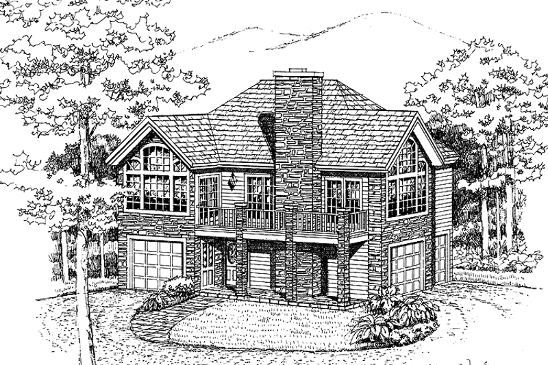 Architectural House Design - Country Exterior - Front Elevation Plan #314-215
