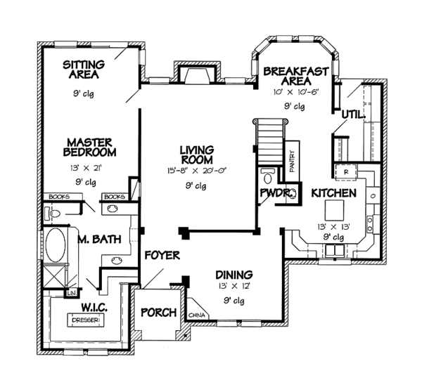 Home Plan - Country Floor Plan - Main Floor Plan #968-29