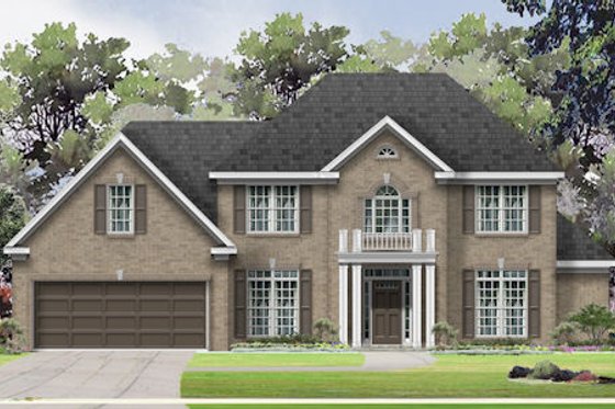 Exterior - Front Elevation for Traditional House Plan #424-389 - 5 bed, 4 bath