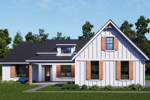 Country Exterior - Front Elevation Plan #932-1207