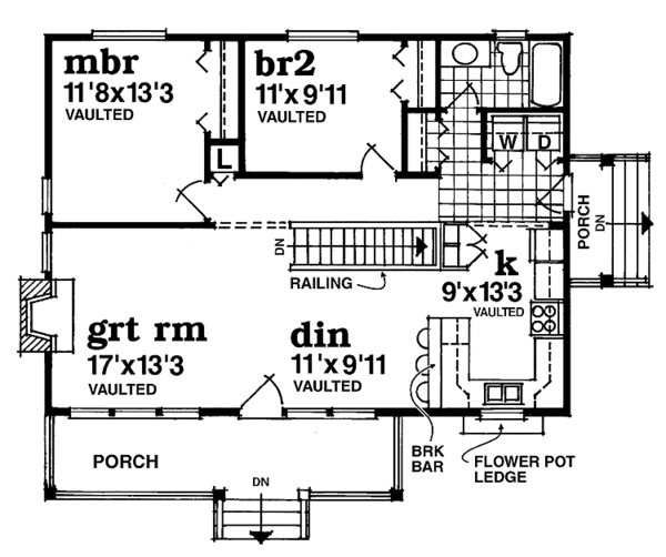 Home Plan - Country Floor Plan - Main Floor Plan #47-936