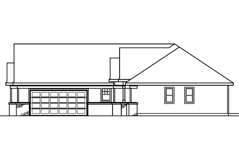 Home Plan - Exterior - Other Elevation 1 for Traditional House Plan #124-378 - 4 bed, 2.5 bath