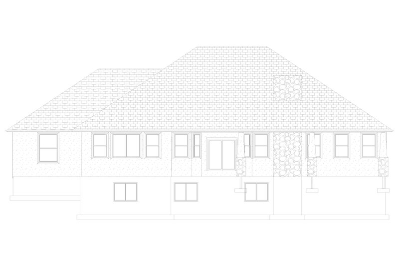 House Plan Design - Exterior - Rear Elevation 2 for Traditional House Plan #1060-141 - 3 bed, 2.5 bath