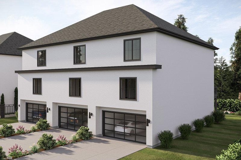 Home Plan - Exterior - Rear Elevation 1 for Cottage House Plan #455-722 - 4 bed, 4.5 bath