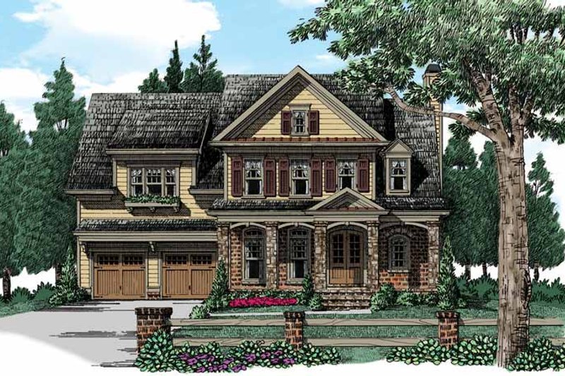 Dream House Plan - Traditional Exterior - Front Elevation Plan #927-940