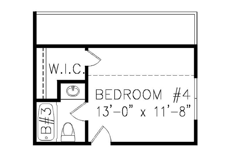 Home Plan - Floor Plan - Other Floor for Craftsman House Plan #54-306 - 3 bed, 2.5 bath