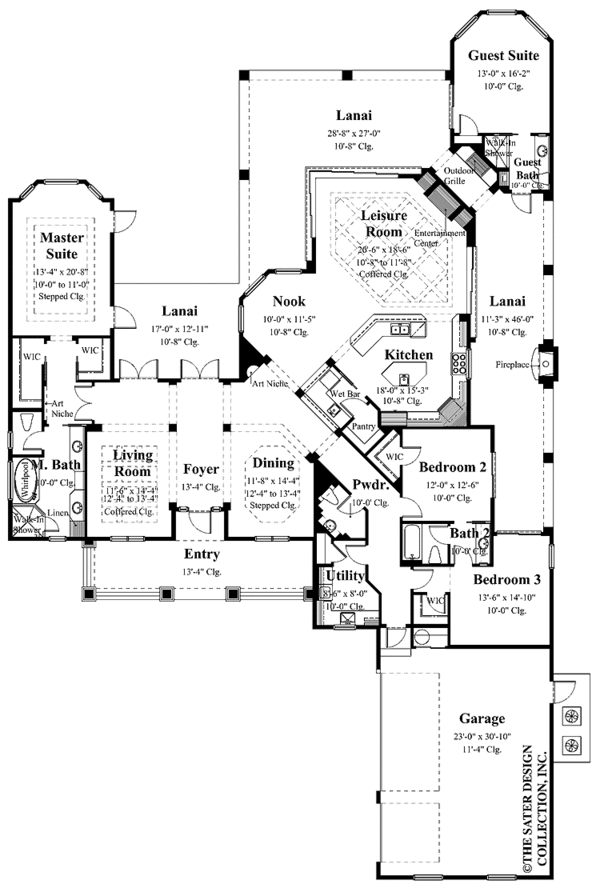 Home Plan - Colonial Floor Plan - Main Floor Plan #930-351