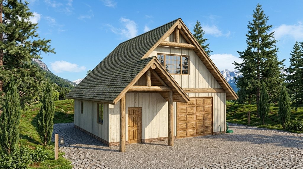 Exterior - Front Elevation 2 for Traditional House Plan #117-250, 0 bath
