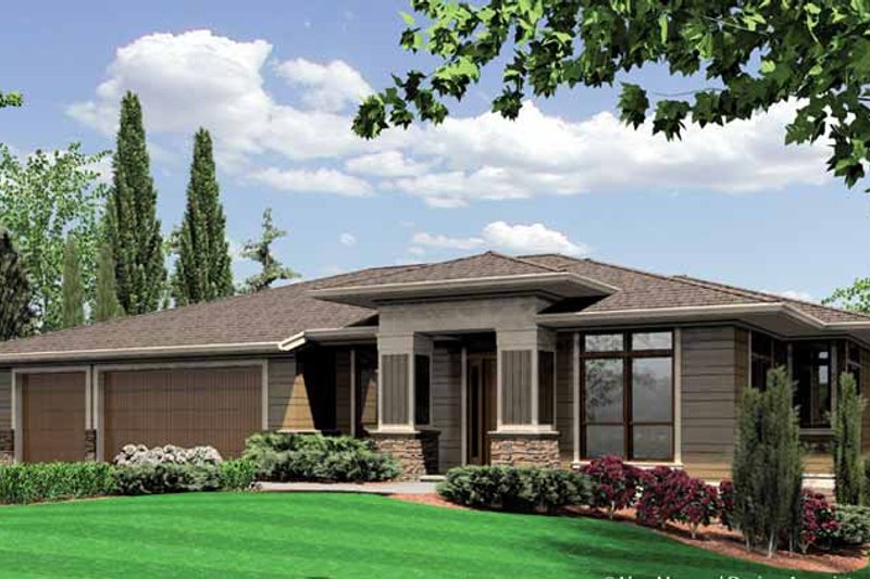 Home Plan - Mediterranean Exterior - Front Elevation Plan #48-887