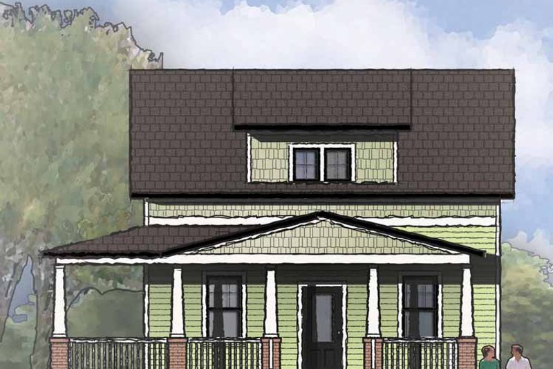 Home Plan - Exterior - Front Elevation 3 for Craftsman House Plan #936-13 - 3 bed, 2 bath