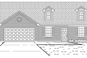 Dream House Plan - Exterior - Front Elevation for Ranch House Plan #84-760 - 4 bed, 2 bath