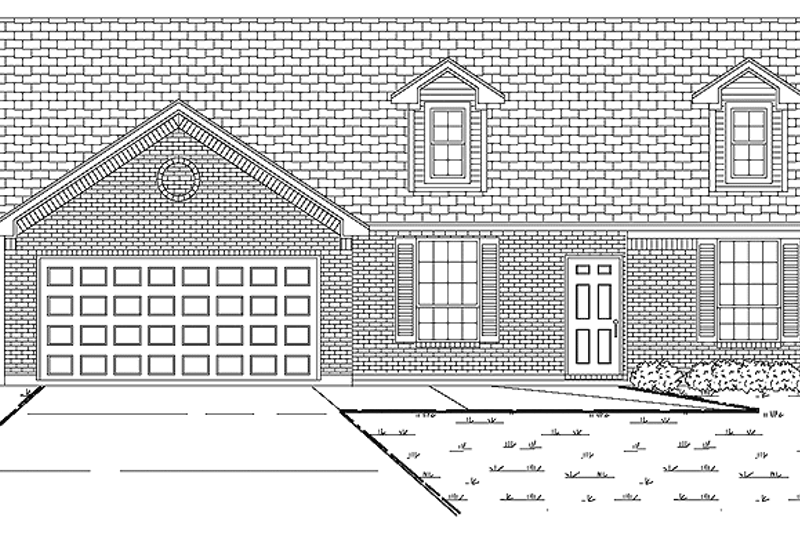 Architectural House Design - Ranch Exterior - Front Elevation Plan #84-760