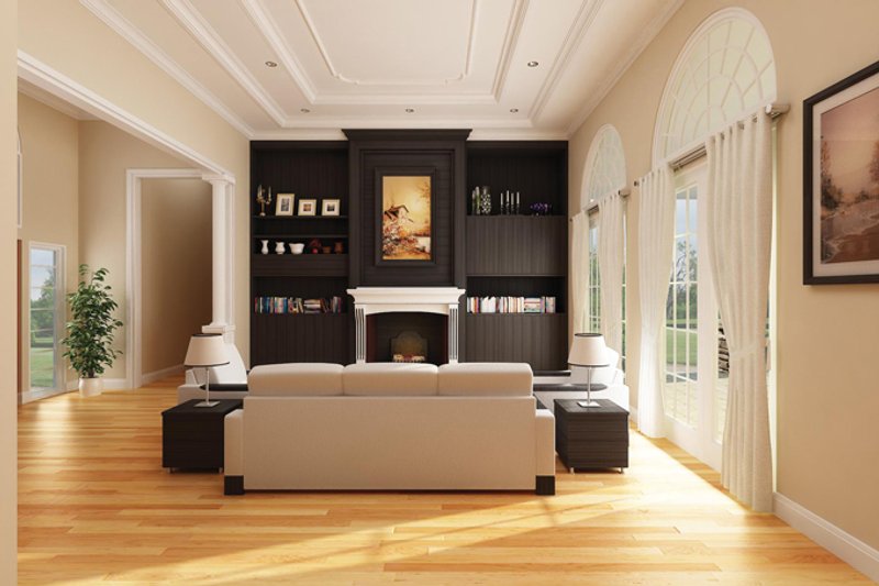 Dream House Plan - Interior - Family Room for Craftsman House Plan #314-289 - 3 bed, 2.5 bath