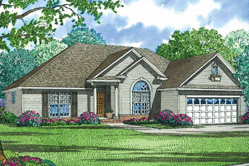 Dream House Plan - Exterior - Front Elevation 3 for Ranch House Plan #17-3186 - 3 bed, 2 bath