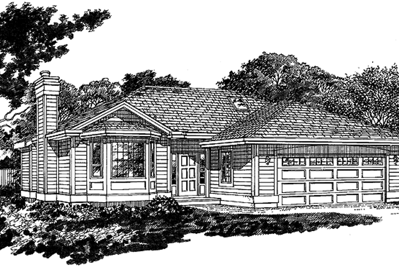 Architectural House Design - Craftsman Exterior - Front Elevation Plan #47-926