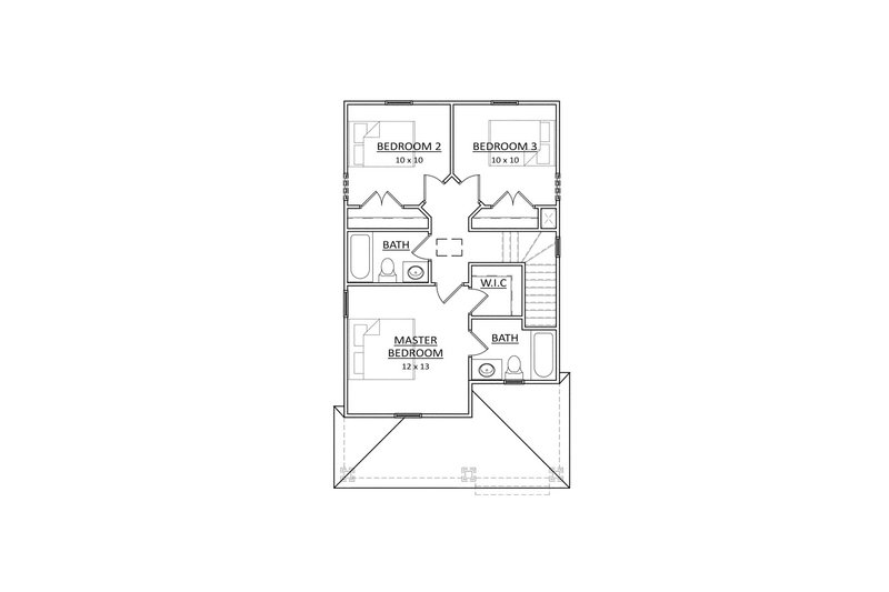 Home Plan - Floor Plan - Upper Floor for Traditional House Plan #936-28 - 3 bed, 2.5 bath