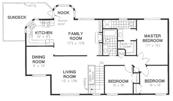 House Blueprint - European Floor Plan - Main Floor Plan #18-223