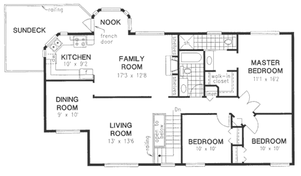 Architectural House Design - European Floor Plan - Main Floor Plan #18-223