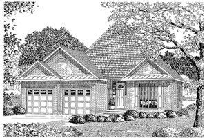 Country Exterior - Front Elevation Plan #17-2652