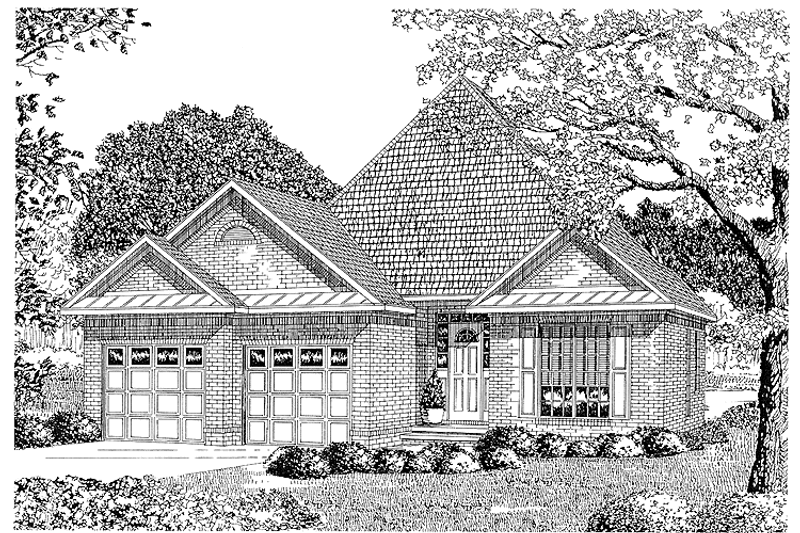 Dream House Plan - Country Exterior - Front Elevation Plan #17-2652