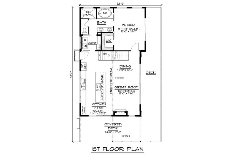 Modern Style House Plan - 2 Beds 2 Baths 2134 Sq/Ft Plan #1064-298 ...