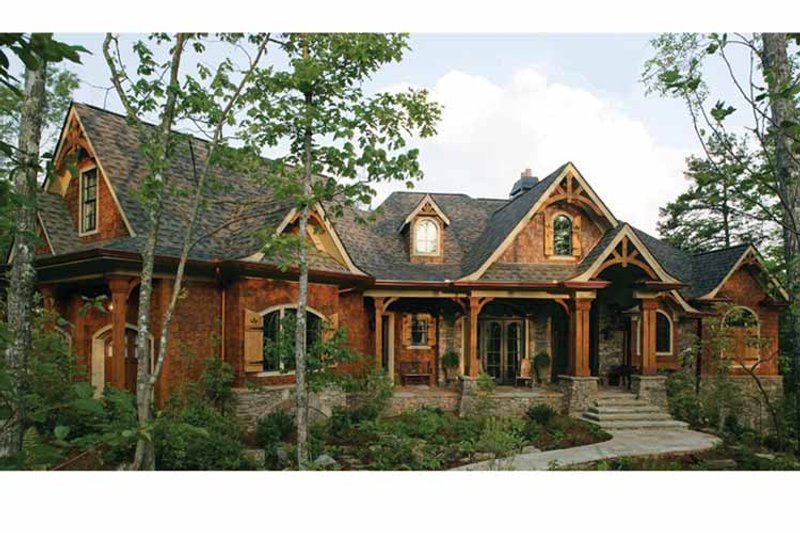 House Blueprint - Exterior - Front Elevation 3 for Craftsman House Plan #54-363 - 3 bed, 2.5 bath