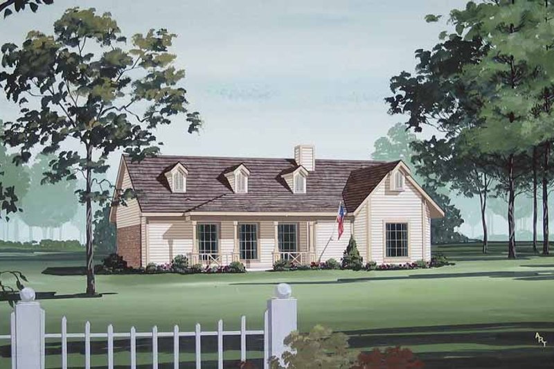 Home Plan - Traditional Exterior - Front Elevation Plan #45-404