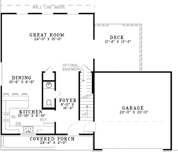 House Plan Design - Country Floor Plan - Main Floor Plan #17-3013