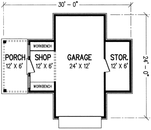 Home Plan - Craftsman Floor Plan - Main Floor Plan #45-441