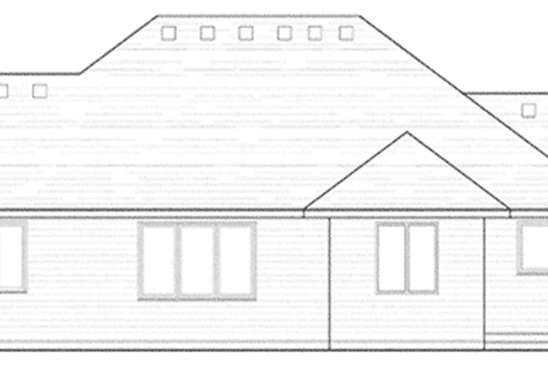 Dream House Plan - Exterior - Rear Elevation for European House Plan #51-986 - 3 bed, 2.5 bath