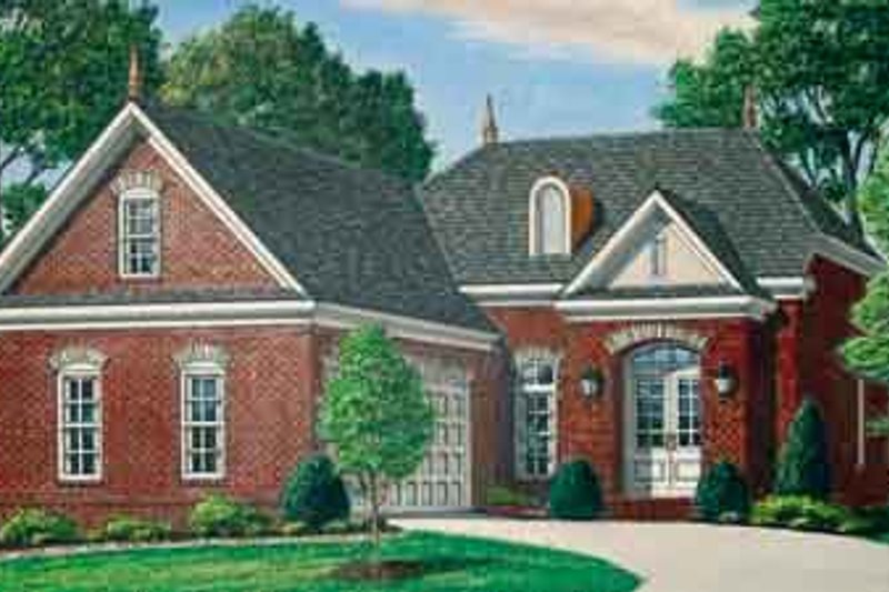 Dream House Plan - European Exterior - Front Elevation Plan #34-190