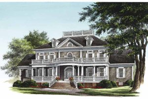 Classical Exterior - Front Elevation Plan #137-328