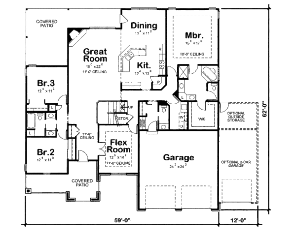House Design - European Floor Plan - Main Floor Plan #20-2132