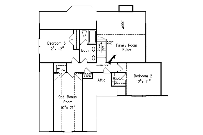 Home Plan - Floor Plan - Upper Floor for Country House Plan #927-127 - 3 bed, 2.5 bath