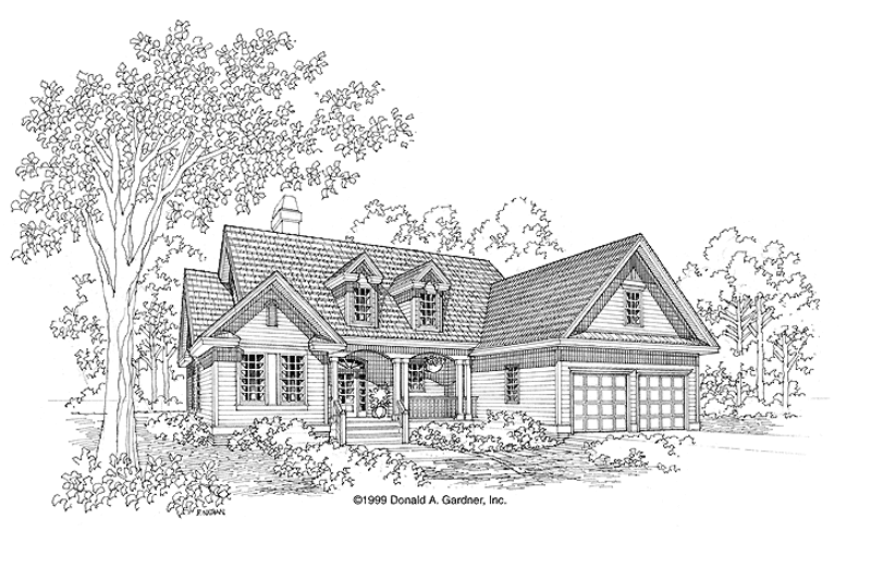House Plan Design - Exterior - Front Elevation 3 for Country House Plan #929-429 - 3 bed, 2 bath