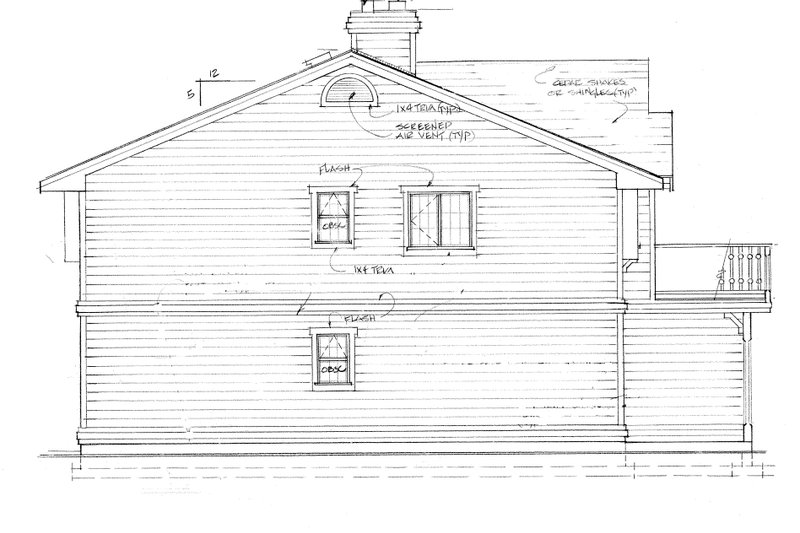 Architectural House Design - Exterior - Other Elevation for Craftsman House Plan #47-694 - 3 bed, 1.5 bath