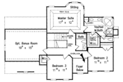 European Style House Plan - 3 Beds 2.5 Baths 1900 Sq/Ft Plan #927-158 