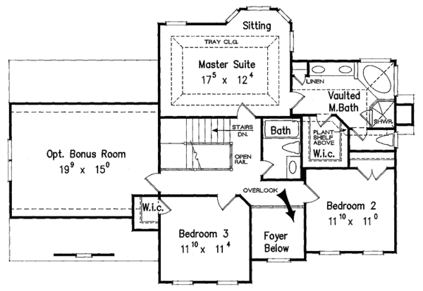 House Plan Design - European Floor Plan - Upper Floor Plan #927-158