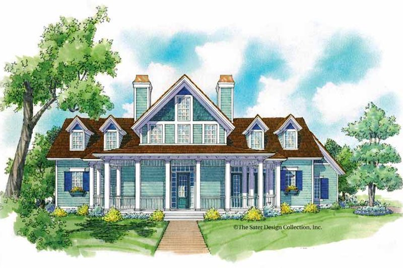 House Blueprint - Victorian Exterior - Front Elevation Plan #930-213