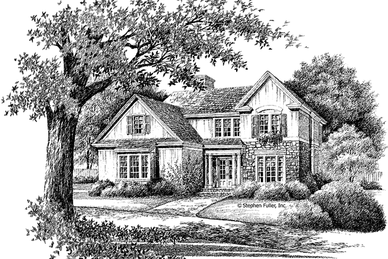 Home Plan - Exterior - Front Elevation 3 for Country House Plan #429-97 - 3 bed, 2.5 bath