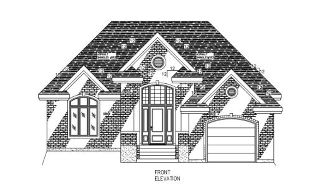 Exterior - Other Elevation 2 for European House Plan #138-321 - 2 bed, 1 bath