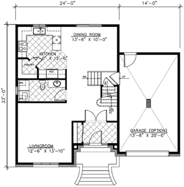 European Floor Plan - Main Floor Plan #138-283