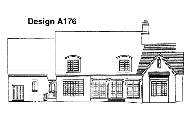 Dream House Plan - Exterior - Rear Elevation for Country House Plan #453-149 - 4 bed, 3.5 bath