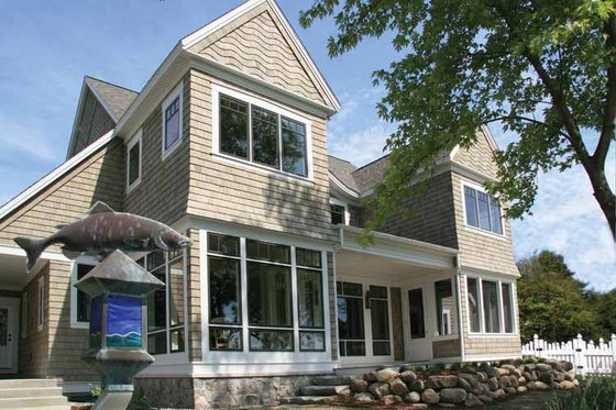Exterior - Rear Elevation 2 for Craftsman House Plan #928-171 - 3 bed, 3.5 bath