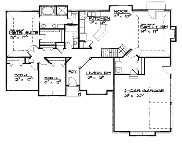 Home Plan - European Floor Plan - Main Floor Plan #308-287