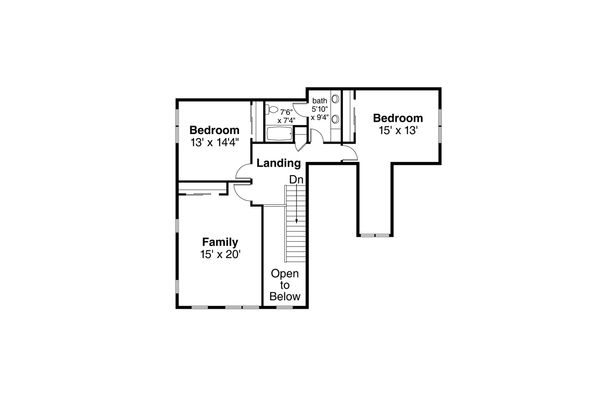 Dream House Plan - Traditional Floor Plan - Upper Floor Plan #124-1121