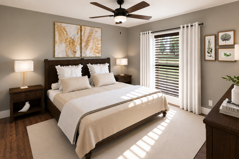Dream House Plan - Interior - Bedroom for Farmhouse House Plan #44-319 - 4 bed, 3.5 bath