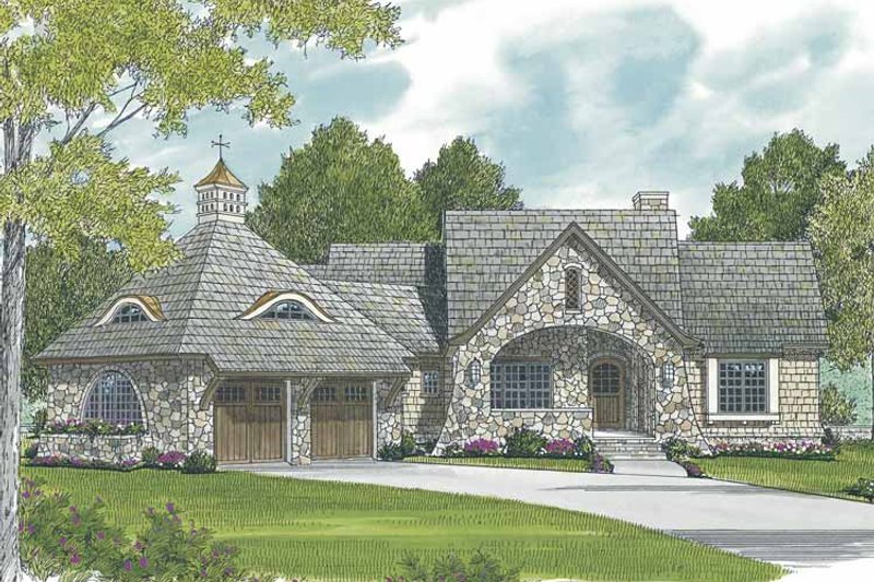 Architectural House Design - Exterior - Front Elevation 3 for Craftsman House Plan #453-578 - 4 bed, 4 bath